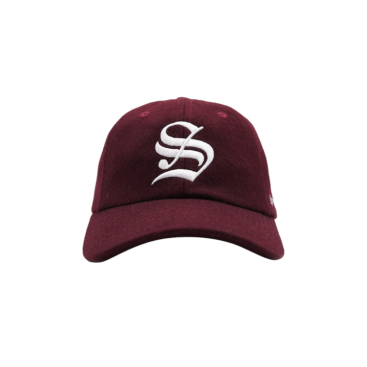 Sporty & Rich English Logo Hat 'Merlot'