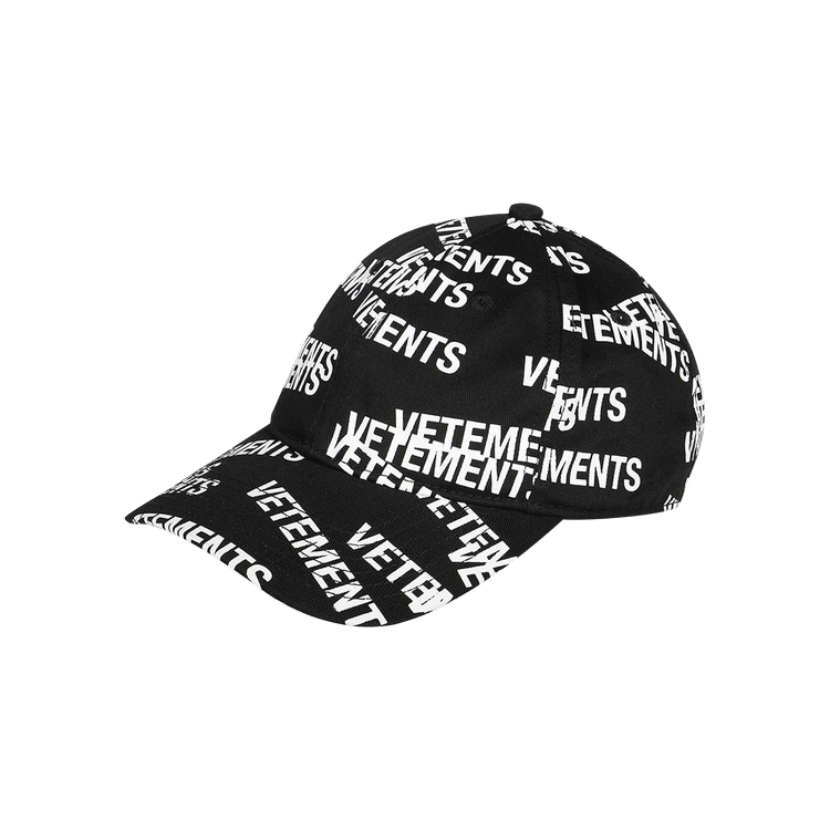Vetements Stamped Logo Cap 'Black'