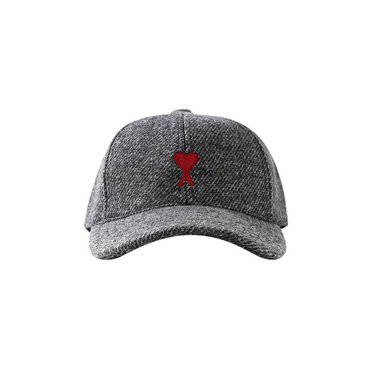 Ami Cap With Embroidery 'Dark Grey'