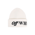 Off-White Logo Ribbed Beanie 'White/Black'