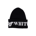 Off-White Logo Ribbed Beanie 'Black/White'