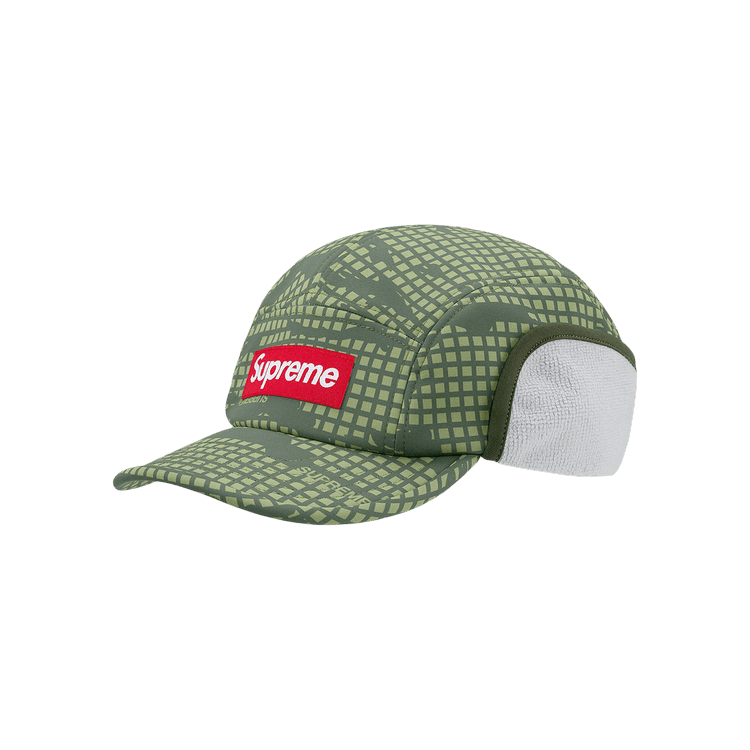 Supreme WINDSTOPPER Earflap Camp Cap 'Olive Grid Camo'