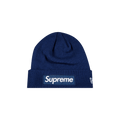 Supreme x New Era Box Logo Beanie 'Washed Navy'