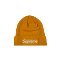 Supreme x New Era Box Logo Beanie 'Light Mustard'