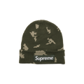 Supreme x New Era Box Logo Beanie 'Olive Russian Camo'