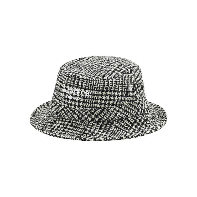 Supreme Harris Tweed Classic Logo Crusher 'Black Multi'