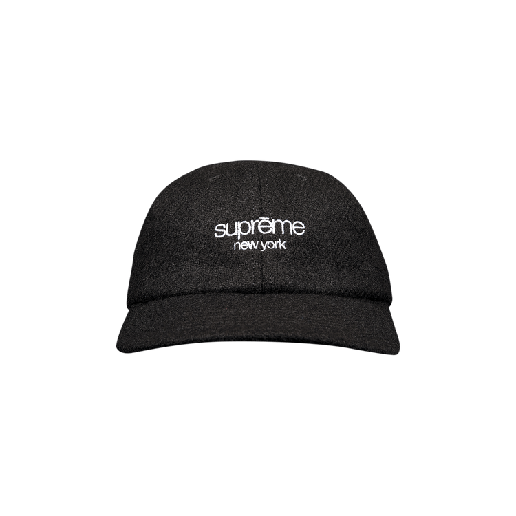 Supreme Harris Tweed Classic Logo 6-Panel 'Black'