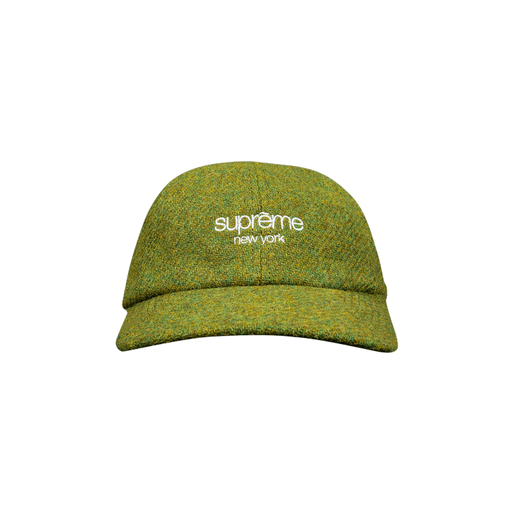 Supreme Harris Tweed Classic Logo 6-Panel 'Olive'