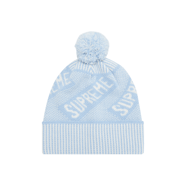 Supreme Banner Beanie 'Light Blue'