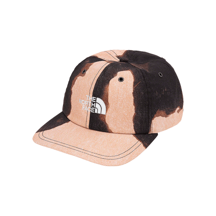 Supreme x The North Face Bleached Denim Print 6-Panel 'Black'