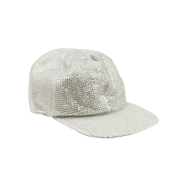 Off-White Rhinestone Baseball Cap 'Grey'