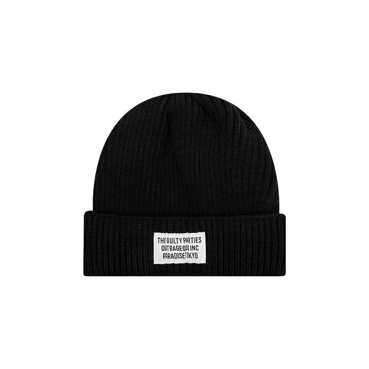 Wacko Maria Wool Knit Watch Cap Type-1 'Black'