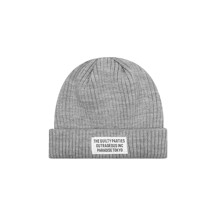 Wacko Maria Wool Knit Watch Cap Type-1 'Grey'