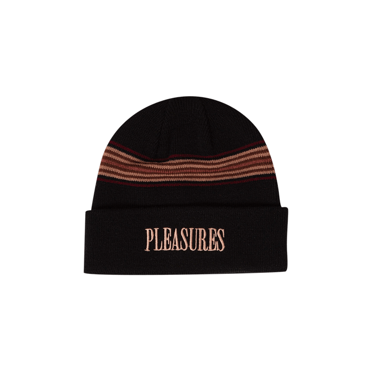 Pleasures Wander Striped Beanie 'Black'