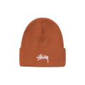 Stussy Stock Cuff Beanie 'Rust'