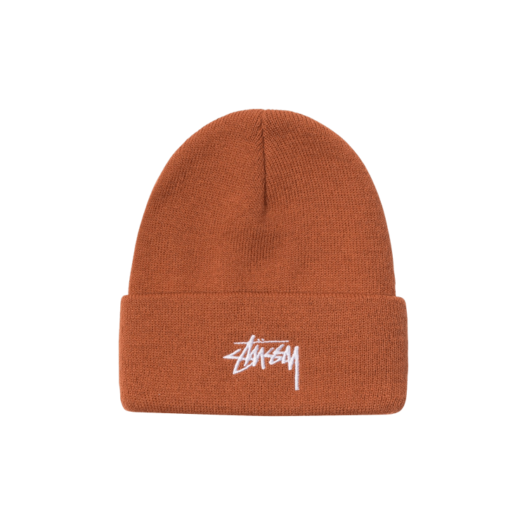 Stussy Stock Cuff Beanie 'Rust'
