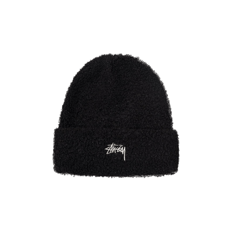 Stussy Boucle Fleece Beanie 'Black'