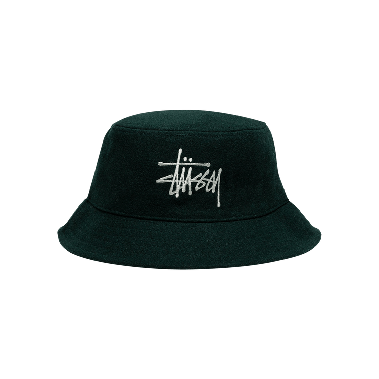 Stussy Fuzzy Wool Basic Bucket 'Forest'