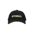 Vetements Iconic Logo Cap 'Black/Neon Yellow'