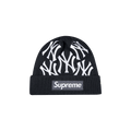 Supreme x New York Yankees x New Era Box Logo Beanie 'Navy'