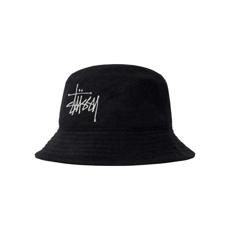 Stussy Fuzzy Wool Basic Bucket 'Black'