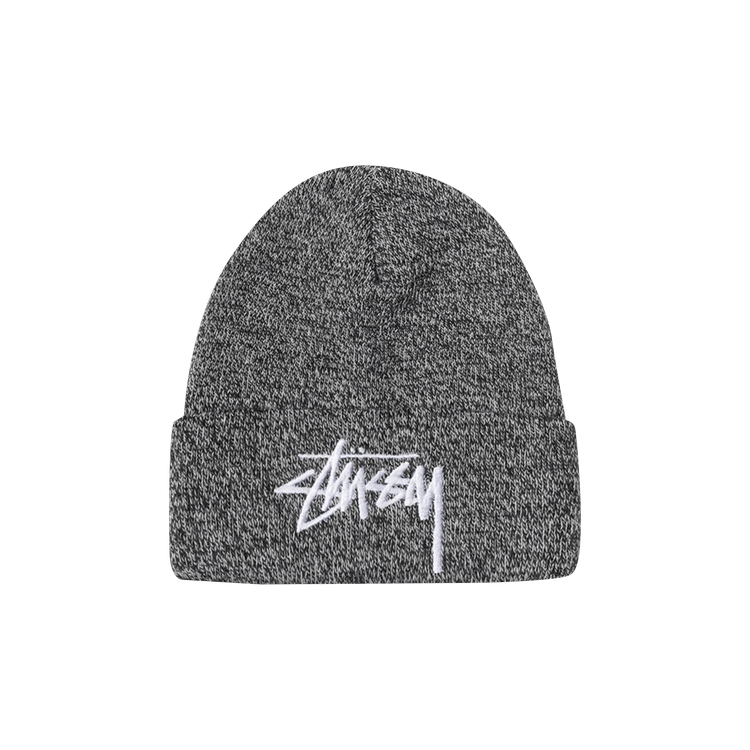 Stussy Marled Stock Cuff Beanie 'Black'