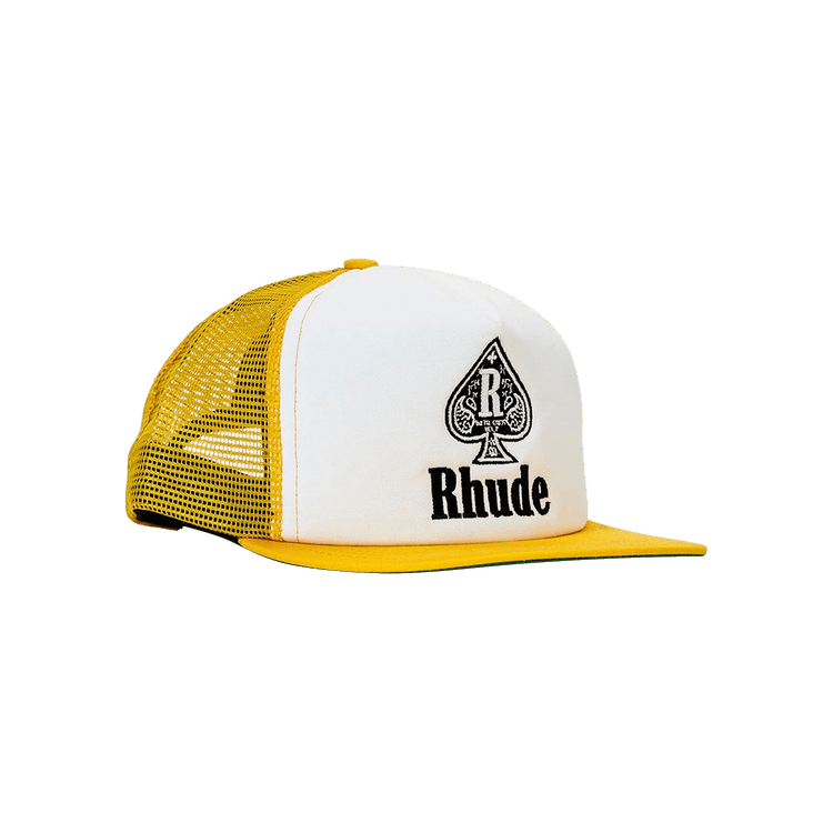 Rhude Spade Trucker Hat 'Yellow/White'