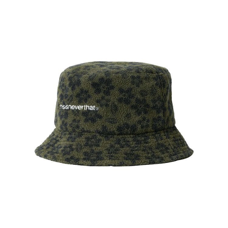 thisisneverthat Floral Fleece Bucket Hat 'Olive'