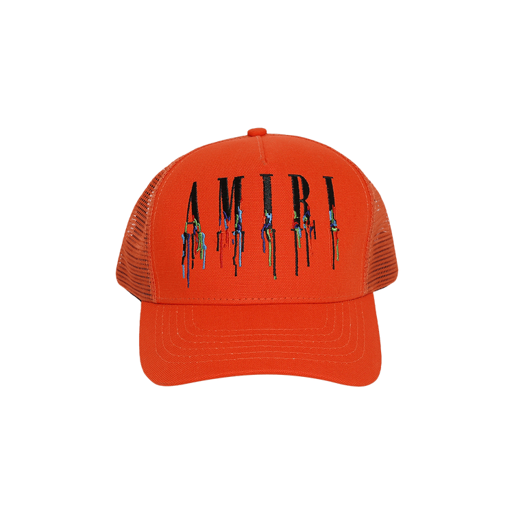 Amiri Paint Drip Core Logo Trucker 'Orange'
