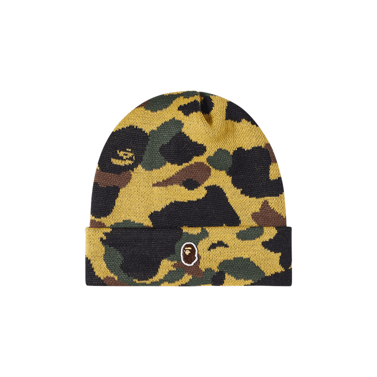 BAPE 1st Camo Knit Cap 'Green'