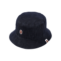 BAPE One Point Denim Bucket Hat 'Navy'