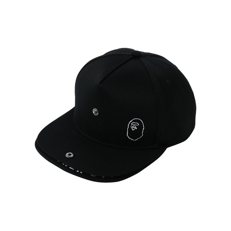 BAPE Double Visor Snap Back Cap 'Black'
