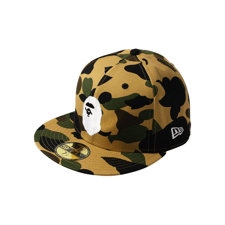 BAPE New Era 59 Fifty 1st Camo Ape Head Cap 'Yellow'