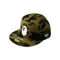 BAPE New Era 59 Fifty 1st Camo Ape Head Cap 'Green'