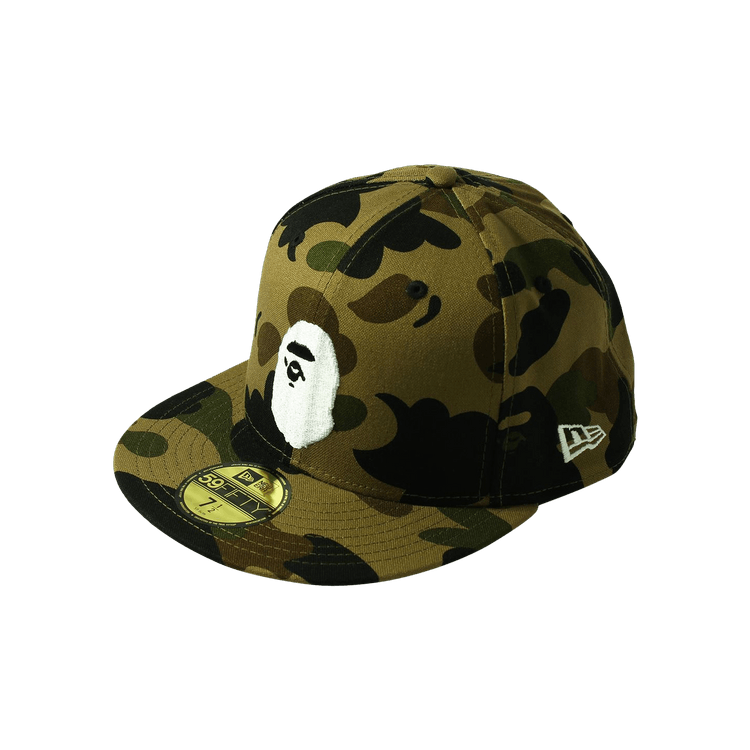 BAPE New Era 59 Fifty 1st Camo Ape Head Cap 'Green'