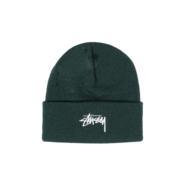Stussy Stock Cuff Beanie 'Hunter Green'