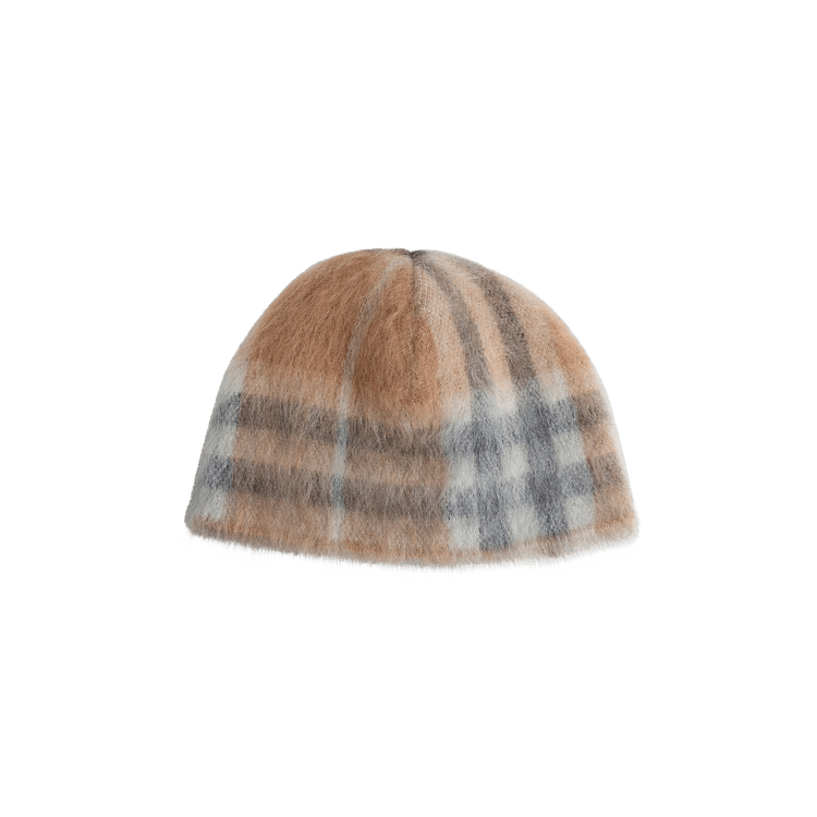 Burberry Giant Check Knit Beanie 'Dusty Caramel'
