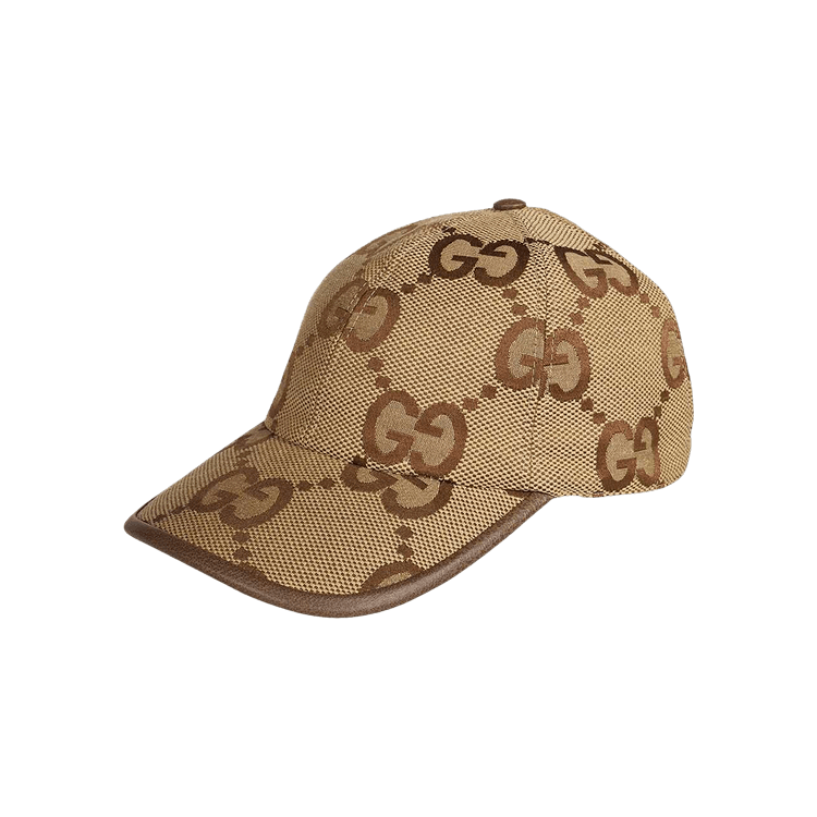 Gucci Jumbo GG Canvas Baseball Hat 'Camel/Ebony'
