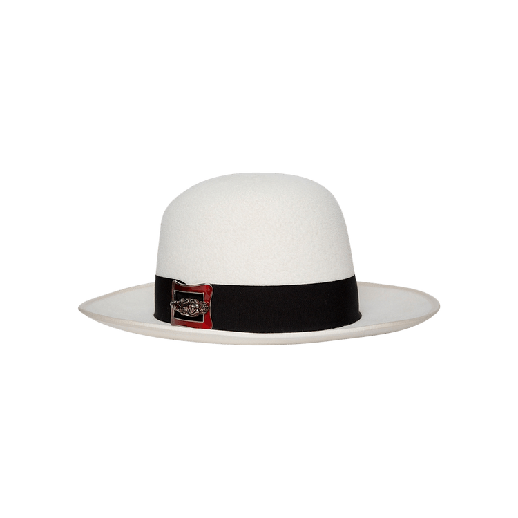 Gucci Wide Brim Felt Hat 'White/Black/White'