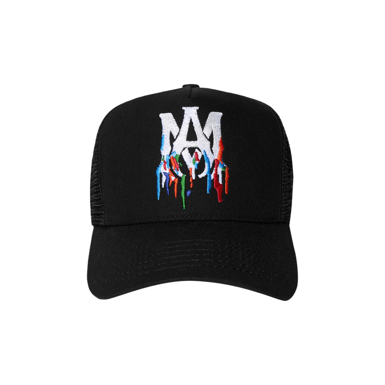 Amiri Paint Drip MA Logo Trucker 'Black'