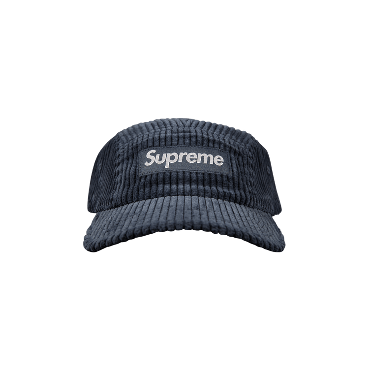 Supreme Corduroy Camp Cap 'Light Navy'