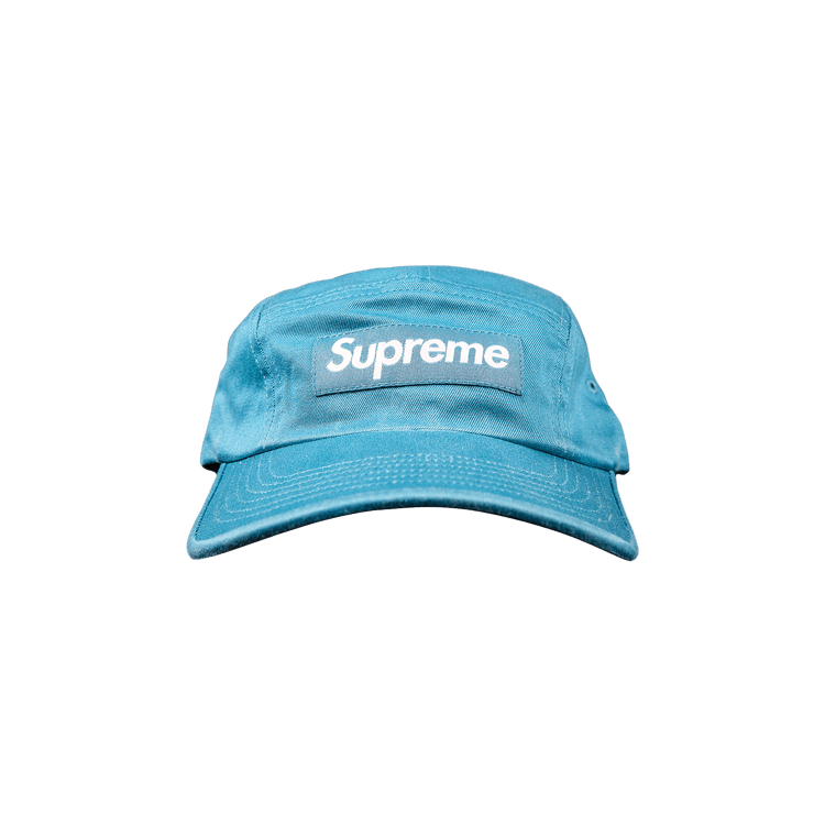 Supreme Washed Chino Twill Camp Cap 'Teal'
