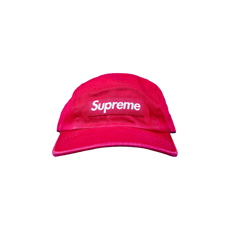 Supreme Washed Chino Twill Camp Cap 'Red'