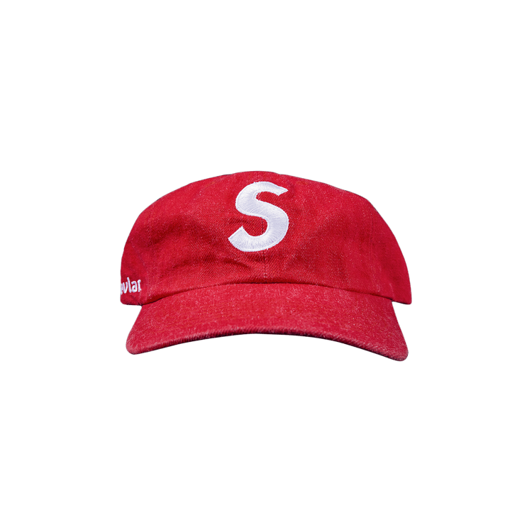 Supreme x Kevlar Denim S Logo 6-Panel 'Red'