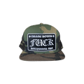 Chrome Hearts Fuck Hollywood Trucker Hat 'Green Camo'