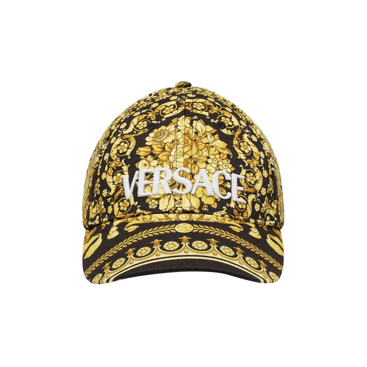 Versace Barocco Print Logo Cap 'Gold/Black'