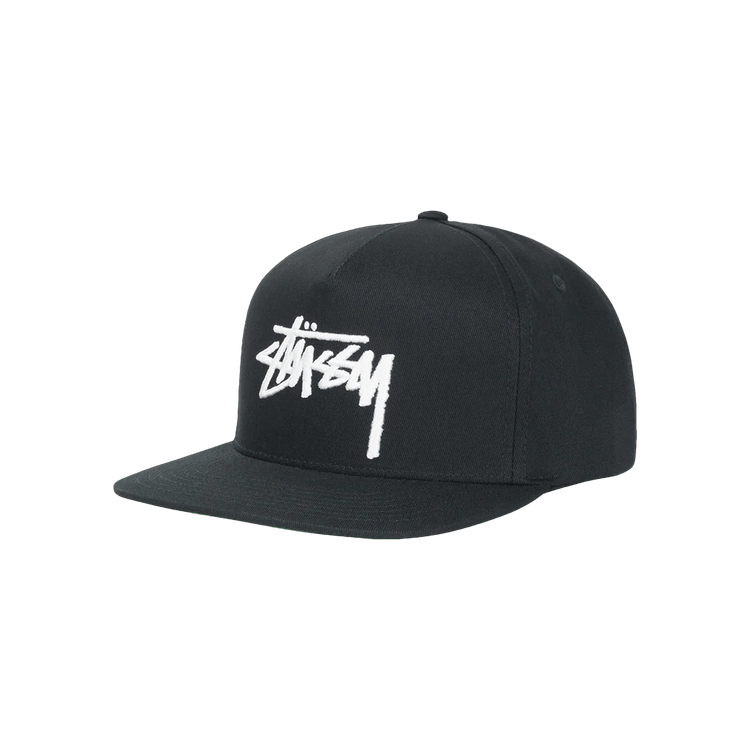 Stussy Big Stock Point Crown Cap 'Black'