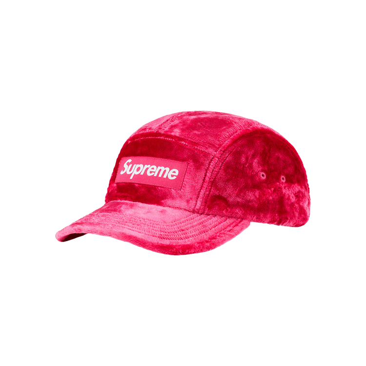 Supreme Crushed Velvet Camp Cap 'Pink'