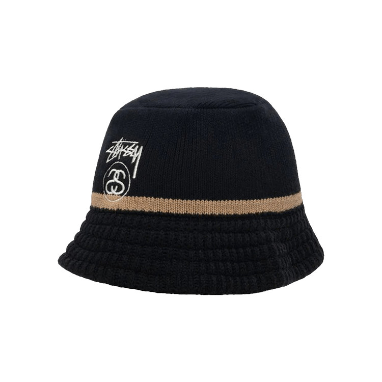 Stussy Link Knit Bucket Hat 'Black'