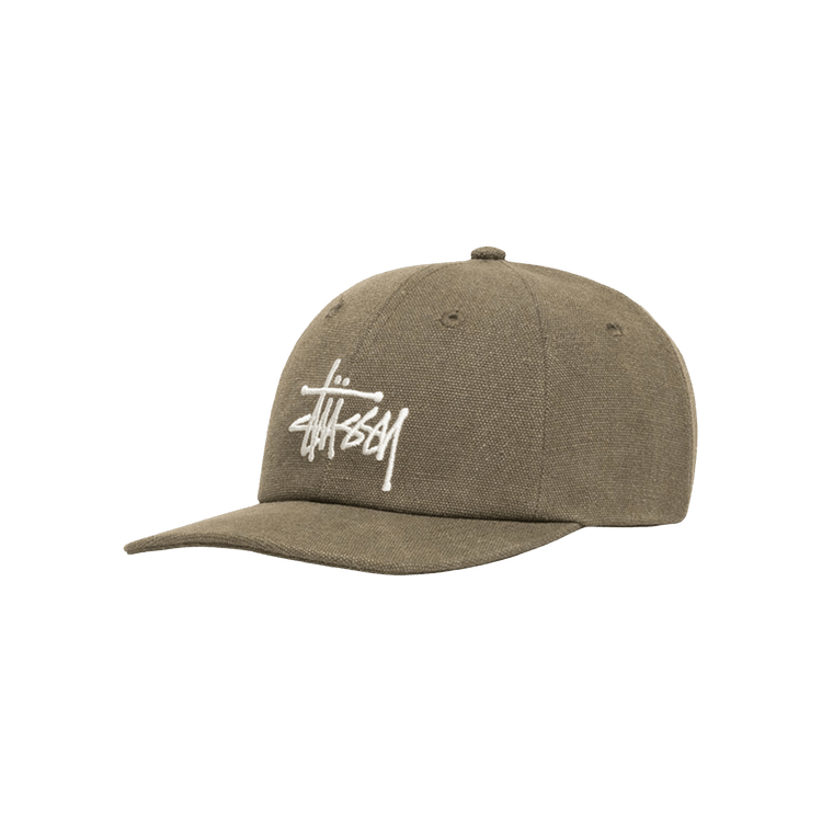 Stussy Canvas Big Basic Low Pro Cap 'Olive'